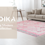 Delicate Lattice Design with Fuzz(Pink)