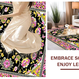 Cozy Pastel Floral Elegance(Black)