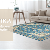 Elegant Light Blue Geometric Arrangement(Blue)