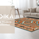 Lively Tribal Tiled Decoration(Red)