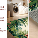 Earthy Toned Tropical Print(Green)