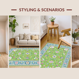 Sophisticated Symmetrical Floral Elements(Green)