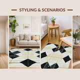 Trendy Open Space Geometric(Black)