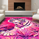 Lively Colorful Tiger Motif(Pink)