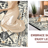 Abstract Rustic Tiled Design(Black)