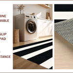 Ultra Soft Area Rug, Non Slip, Stain Resistant, Washable Area Rugs for Living Room, Bedroom, Contemporary Black Handmade Wool Living Room(Black) - ODIKA