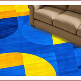 Chic Geometric Patterned Elegance(Blue)