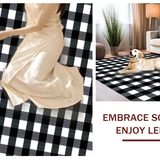 Cozy Cottage Style Plaid Print(Black)