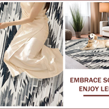 Tribal Gray Abstract Arrangement(Black)