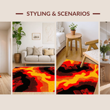 Contemporary Eruption Style Element(Red)