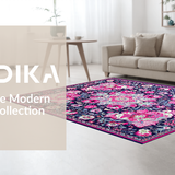 Trendy Botanical Geometric Fusion(Purple)