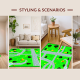 Whimsical Plane Pathway Visual Appeal(Green)