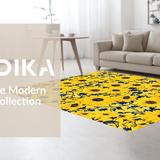 Retro Artistic Sunflower Print(Yellow)