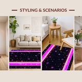 Playful Iridescent Star Motif(Black)