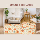 Dynamic Colorful Leafy Design(Beige)