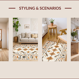 Tribal Earthy Diamond Motif(Beige)