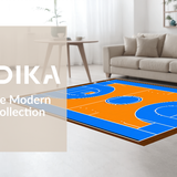 Trendy Abstract Court Visuals(Blue)