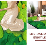 Modern Artistic Moss Textural Contrast(Green)