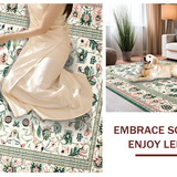 Contemporary Abstract Floral Fusion(Ivory)