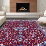 Sophisticated Lattice Floral Motif(Red)