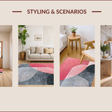 Modern Abstract Grey Pink Area(Pink)