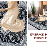 Cozy Gray Floral Patterned Design(Black)