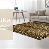 Fluffy Leopard Faux Fur(Beige)