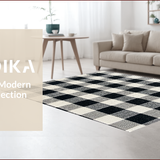 Modern Geometric Patio Non Slip(Black)