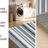 Artful Modern Tiled Stripe Arrangement(Blue)