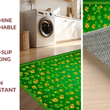 Whimsical Green Floral Design(Green)
