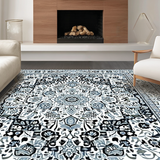 Contemporary Textured Geometric Fusion(Blue)
