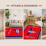 Chic Geometric Propeller Arrangement(Red)