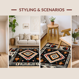 Artful Southwestern Textile Illustration(Black)