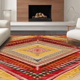 Chic Color blocked Geometric Style(Red)