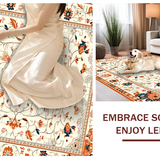 Eclectic Vibrant Floral Burst(Beige)