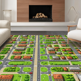 Bright Multi Color Transportation Design(Green)