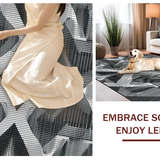 Artful Geometric Contrast Design(Gray)