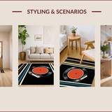Classic Vinyl Circular Elegance(Orange)