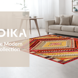 Chic Color blocked Geometric Style(Red)