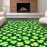 Modern Leafy Geometric Arrangement(Green)