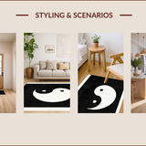 Abstract Monochrome Circular Aesthetic(Black)