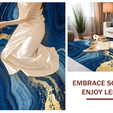 Trendy Marbleized Blue Tones(Blue)