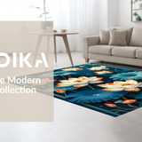 Chic Botanical Geometry Fusion(Blue)