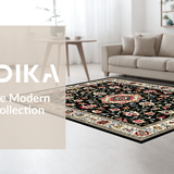 Elegant Monochrome Floral Motif(Black)