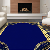 Chic Symmetrical Navy Composition(Blue)