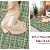 Chic Olive Green Plaid Aesthetic(Beige)