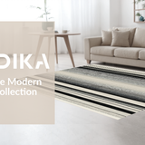 Abstract Wildlife Graphic Striped Elegant Contrast(Beige)