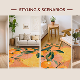Blush Area Featuring Bright Peach and Vivid Green(Orange)