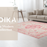 Contemporary Subtle Floral Motif(Pink)