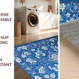Stylish Abstract Ogee Patterned(Blue)